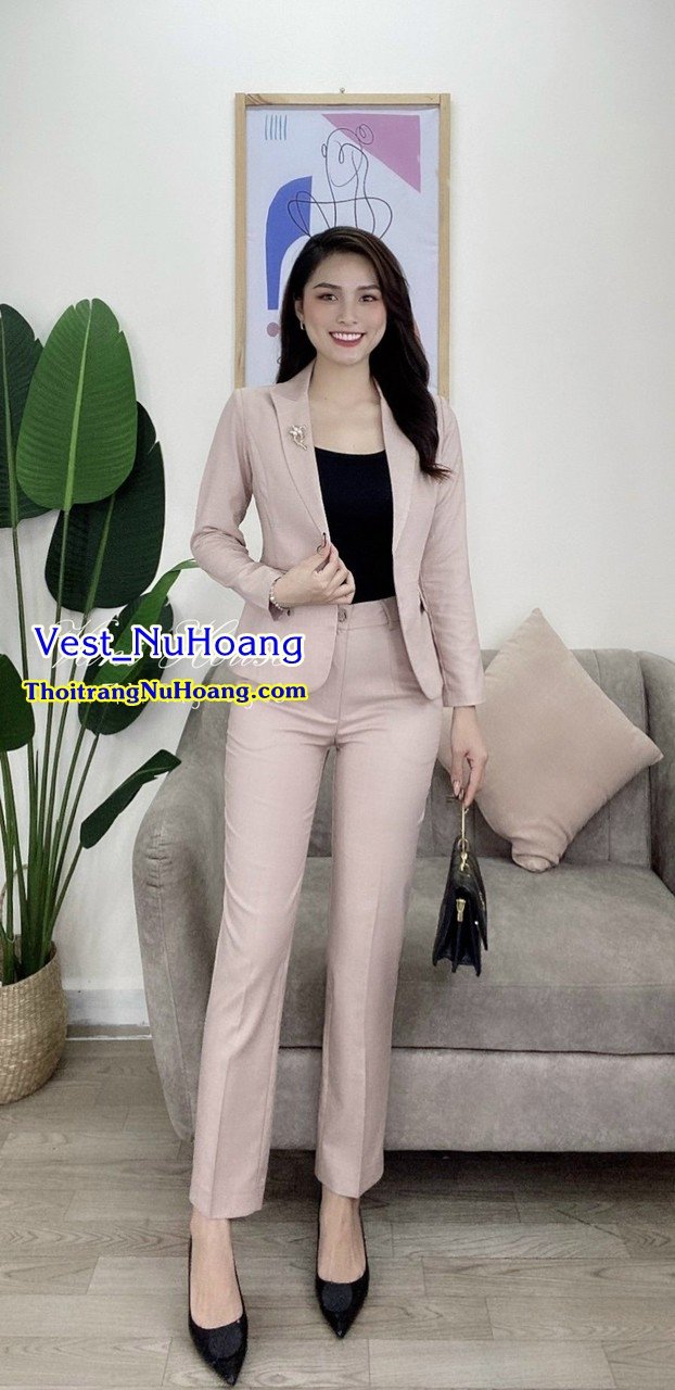 Bộ Vest Nữ Công Sở Cao Cấp (Tặng áo thun trong) - VN115